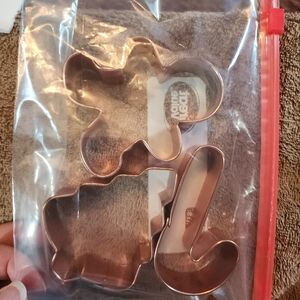 3 Copper Cookie Cutters